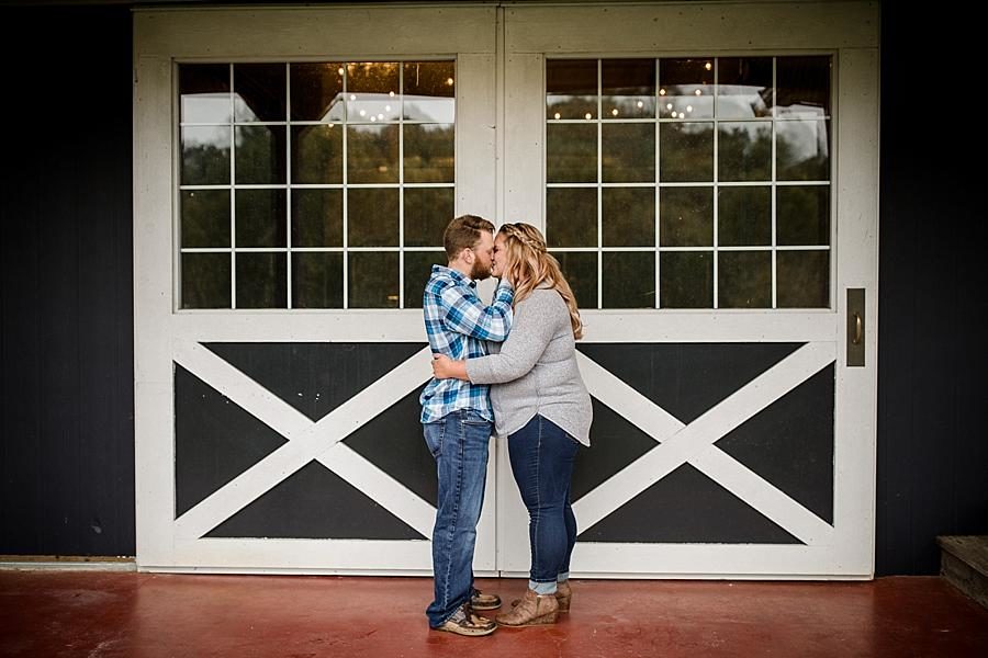 Brown boots at this The Stables at Strawberry Creek Engagement Session by Knoxville Wedding Photographer, Amanda May Photos.