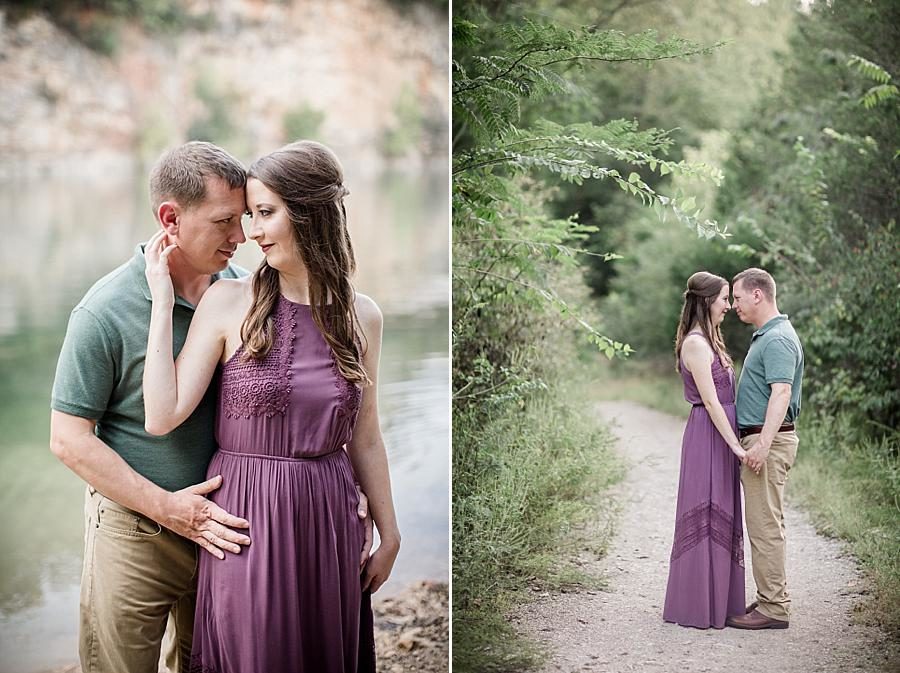Green shirt at this Meads Quarry Family Session by Knoxville Wedding Photographer, Amanda May Photos.