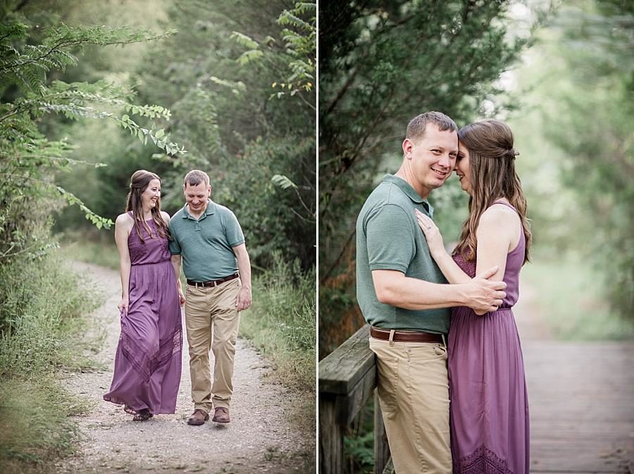 Wooden bridge at this Meads Quarry Family Session by Knoxville Wedding Photographer, Amanda May Photos.