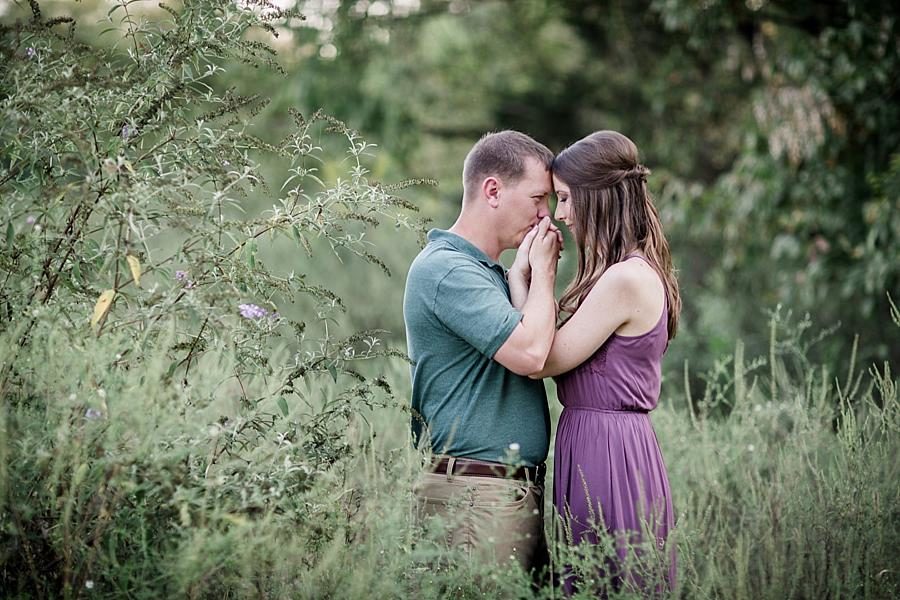 Kiss on the hand at this Meads Quarry Family Session by Knoxville Wedding Photographer, Amanda May Photos.