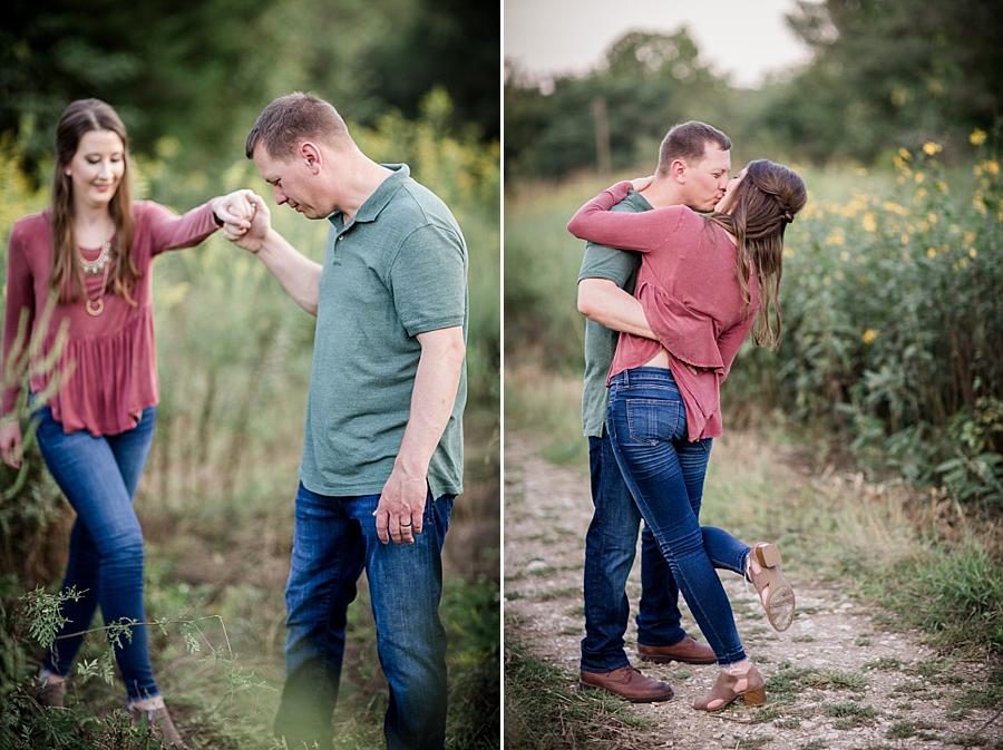 Kisses at this Meads Quarry Family Session by Knoxville Wedding Photographer, Amanda May Photos.