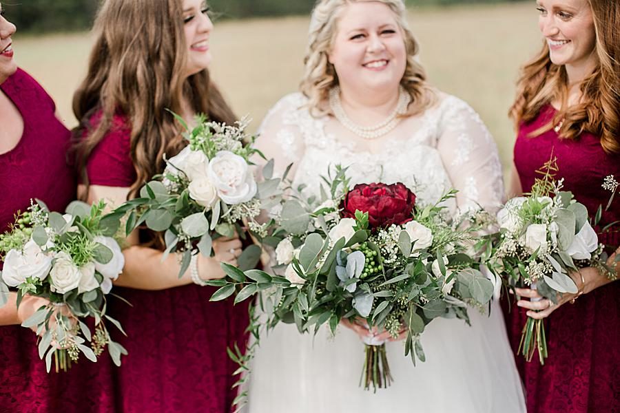 Bridal bouquet at this Cades Cove wedding by Knoxville Wedding Photographer, Amanda May Photos.