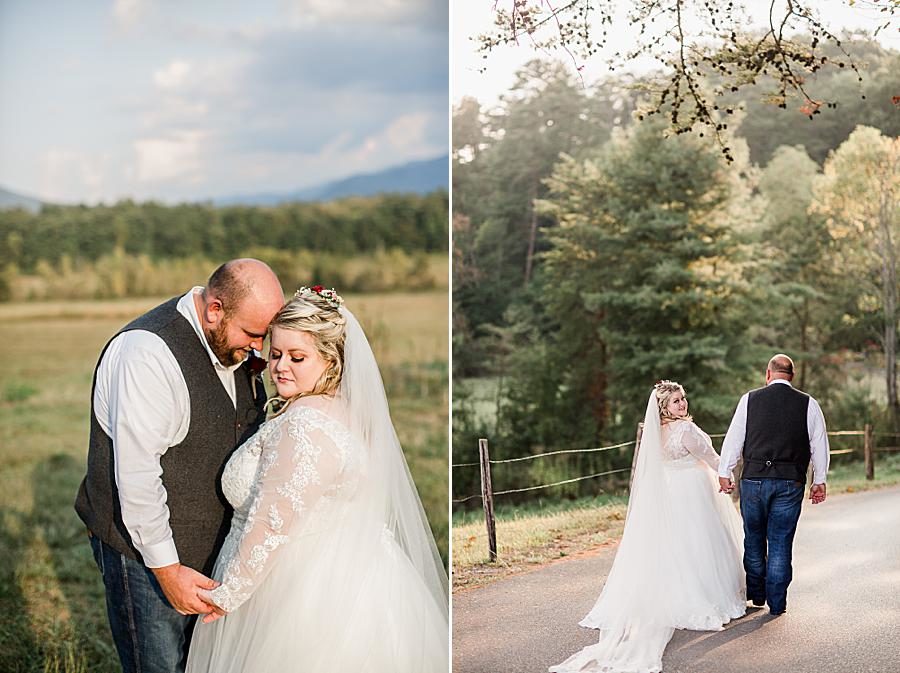 Foreheads together by Knoxville Wedding Photographer, Amanda May Photos.