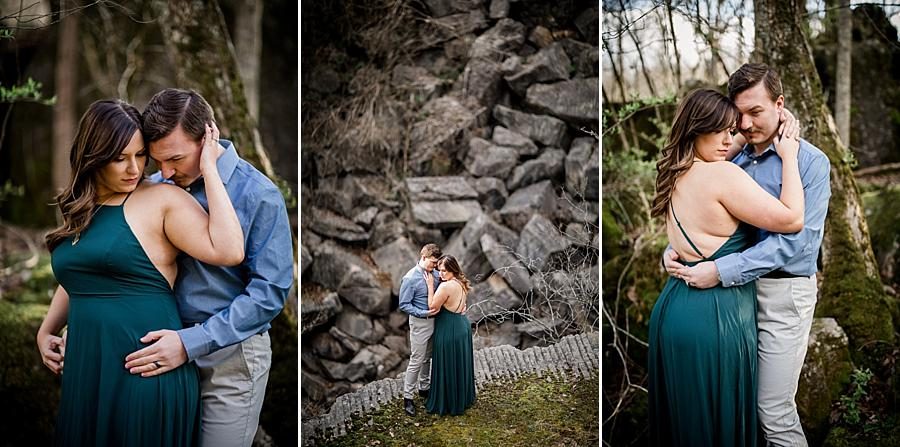 Close up at this Knoxville engagement session at The Quarry by Knoxville Wedding Photographer, Amanda May Photos.