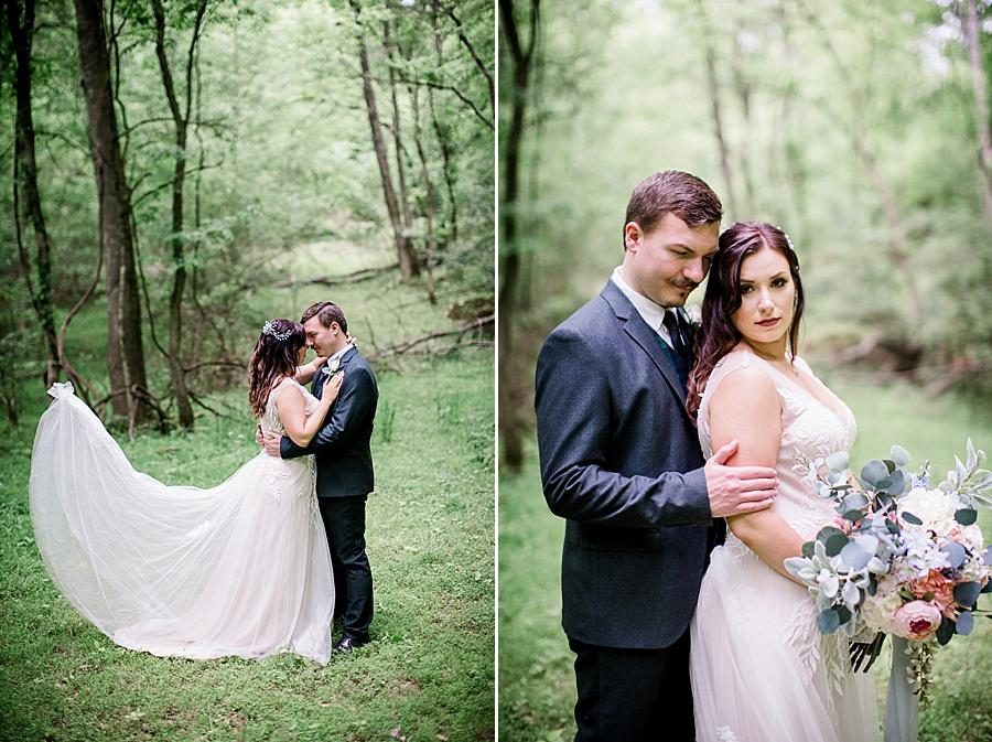 Dress swoosh at this The Quarry wedding by Knoxville Wedding Photographer, Amanda May Photos.