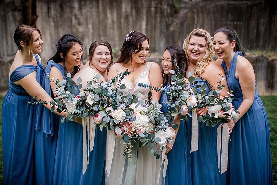 Bouquets together at this The Quarry wedding by Knoxville Wedding Photographer, Amanda May Photos.