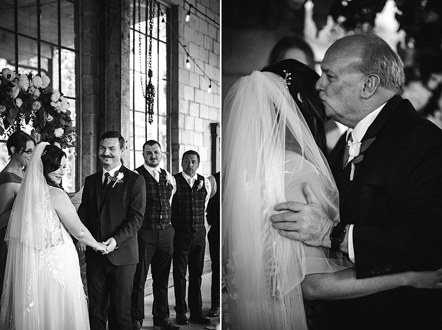 Black and white at this The Quarry wedding by Knoxville Wedding Photographer, Amanda May Photos.