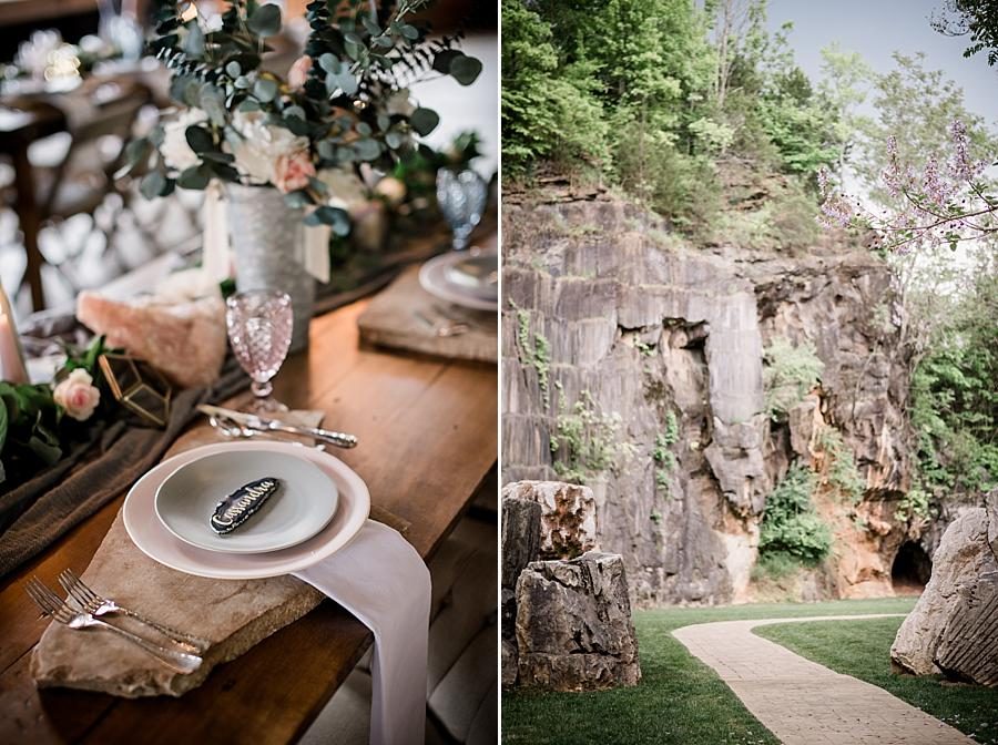Just the quarry at this The Quarry wedding by Knoxville Wedding Photographer, Amanda May Photos.