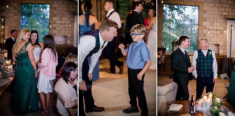 Guests dancing at this The Quarry wedding by Knoxville Wedding Photographer, Amanda May Photos.