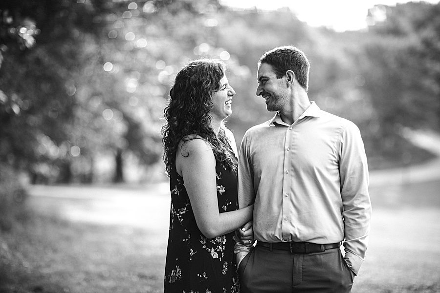 Man in button down shirt at this engagement at Castleton Farms by Knoxville Wedding Photographer, Amanda May Photos