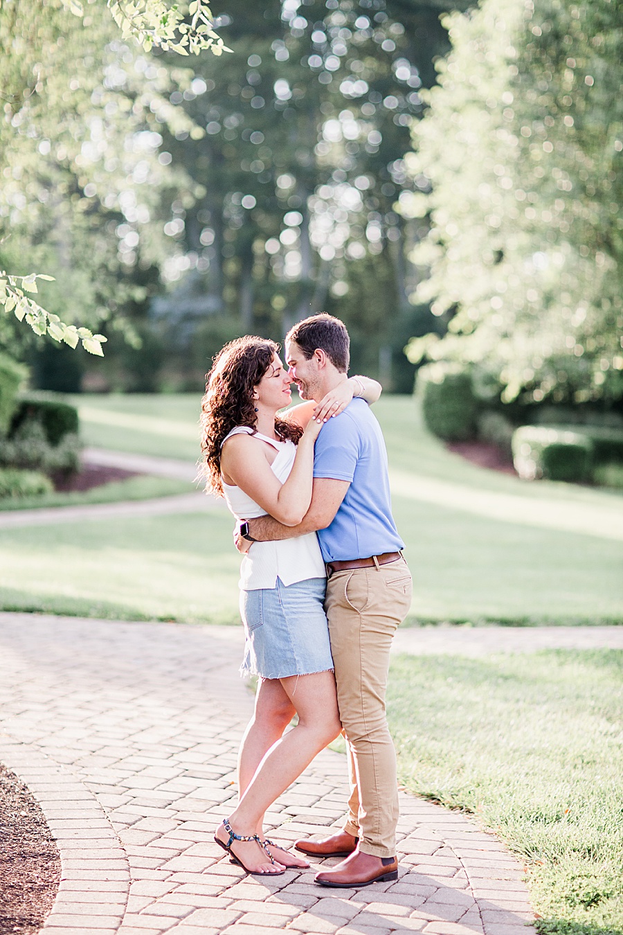 Engagement shoot outfit at this engagement at Castleton Farms by Knoxville Wedding Photographer, Amanda May Photos