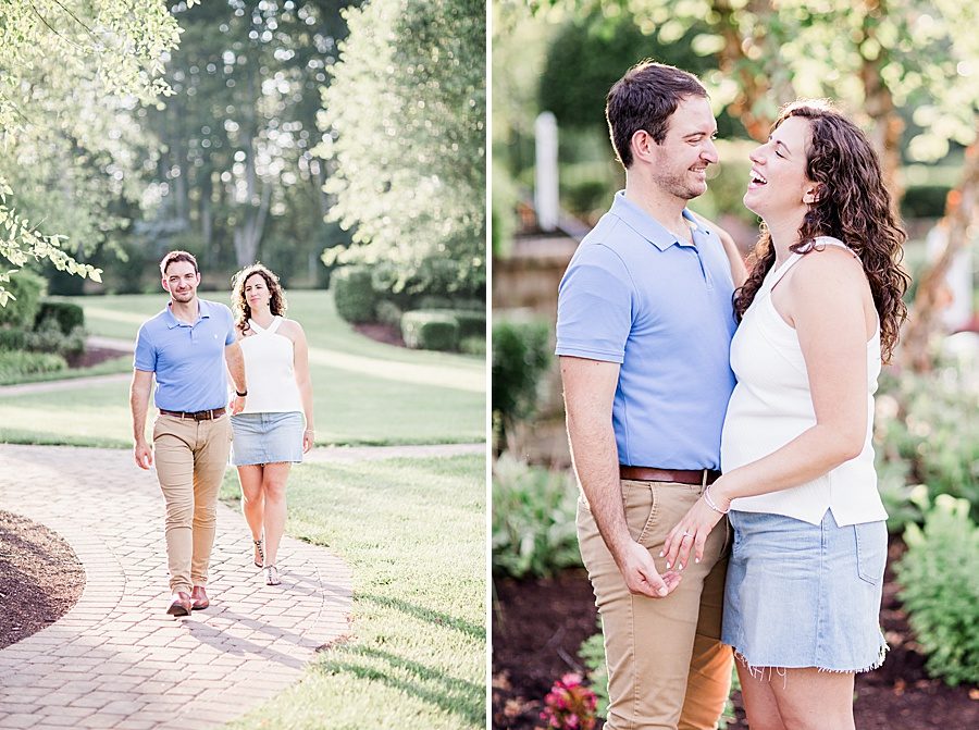 Stone pathway at this engagement at Castleton Farms by Knoxville Wedding Photographer, Amanda May Photos