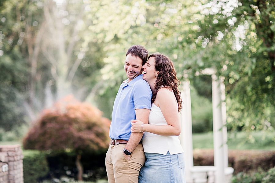Engagement posing at this engagement at Castleton Farms by Knoxville Wedding Photographer, Amanda May Photos