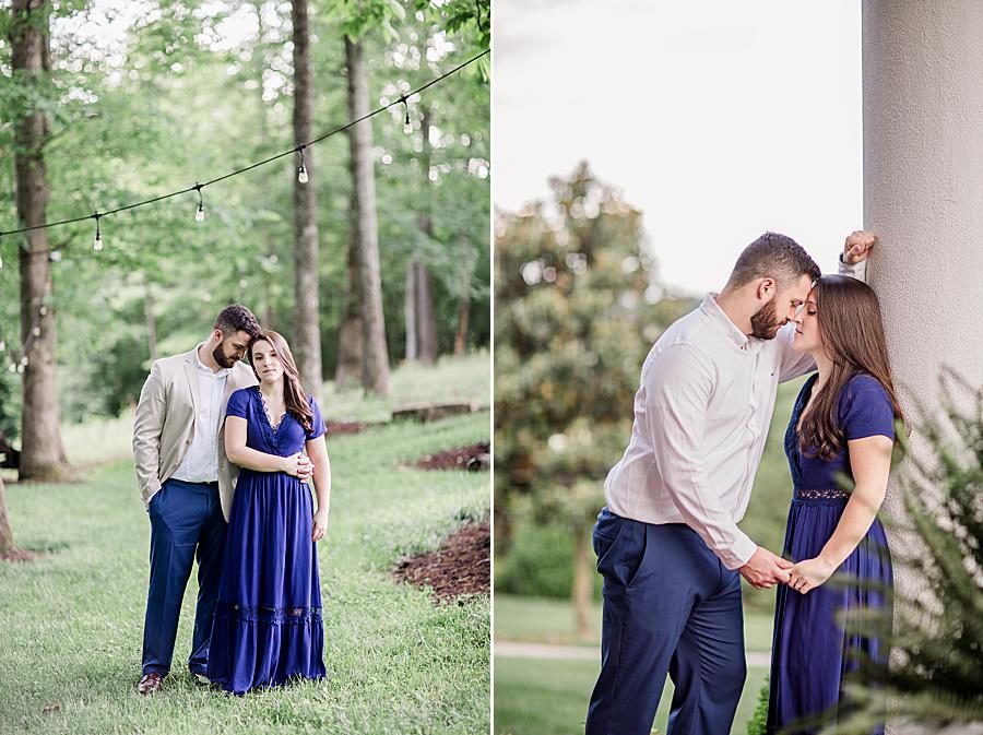 Wooded setting at this Castleton by Knoxville Wedding Photographer, Amanda May Photos.