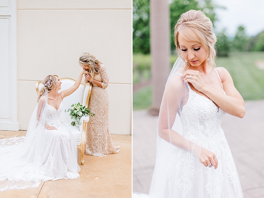 kiss on the hand at castleton bridal session