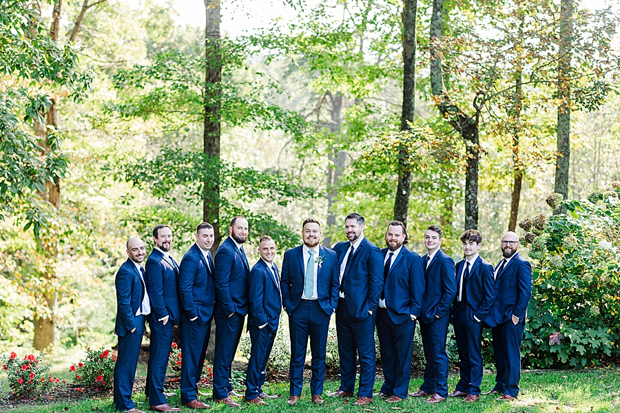 groom and groomsmen at this castleton farms wedding