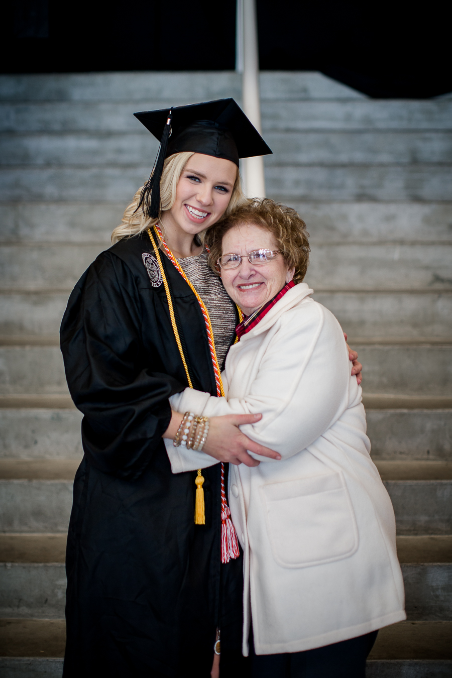 Graduate with her nana at this University of Tennessee graduation by Amanda May Photos.