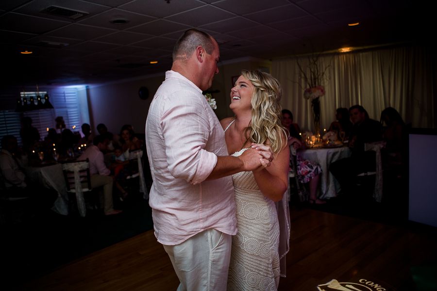 First dance at this Daytona Beach Wedding by Destination Wedding Photographer, Amanda May Photos.