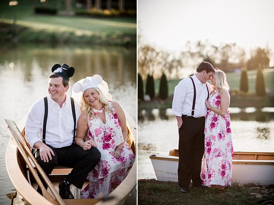 Floral dress at this Castleton Engagement Session by Knoxville Wedding Photographer, Amanda May Photos.
