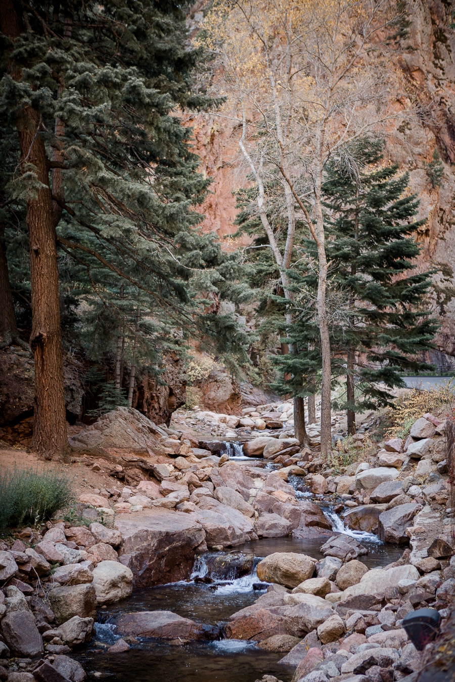 Rocky creek bed at Seven Falls in Colorado Springs by Knoxville Wedding Photographer, Amanda May Photos.