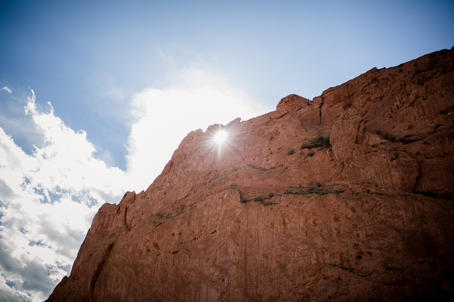 Kissing camels at Garden of the Gods in Colorado Springs by Knoxville Wedding Photographer, Amanda May Photos.