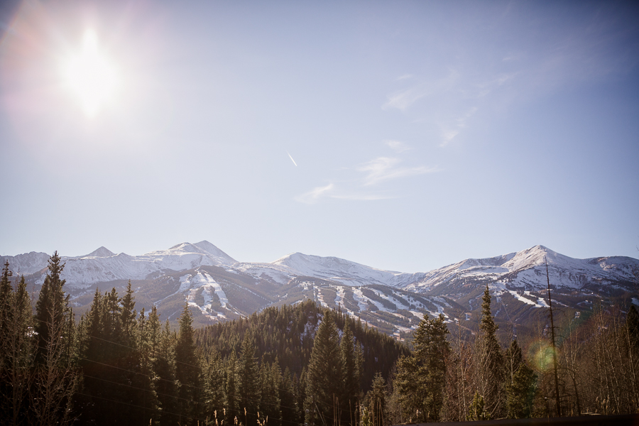 Snowy rockies in Breckenridge by Knoxville Wedding Photographer, Amanda May Photos.