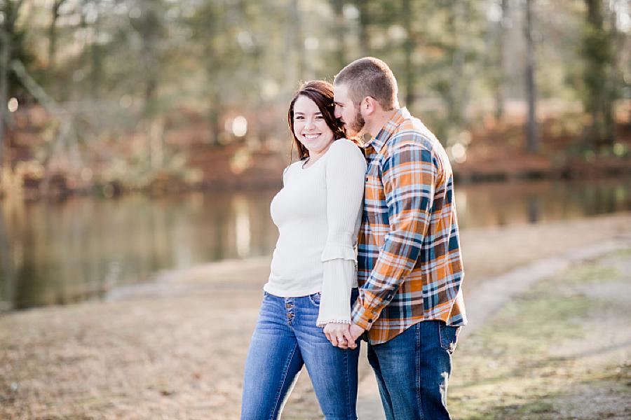 White sweater at this Cumberland Mountain Engagement Session by Knoxville Wedding Photographer, Amanda May Photos.