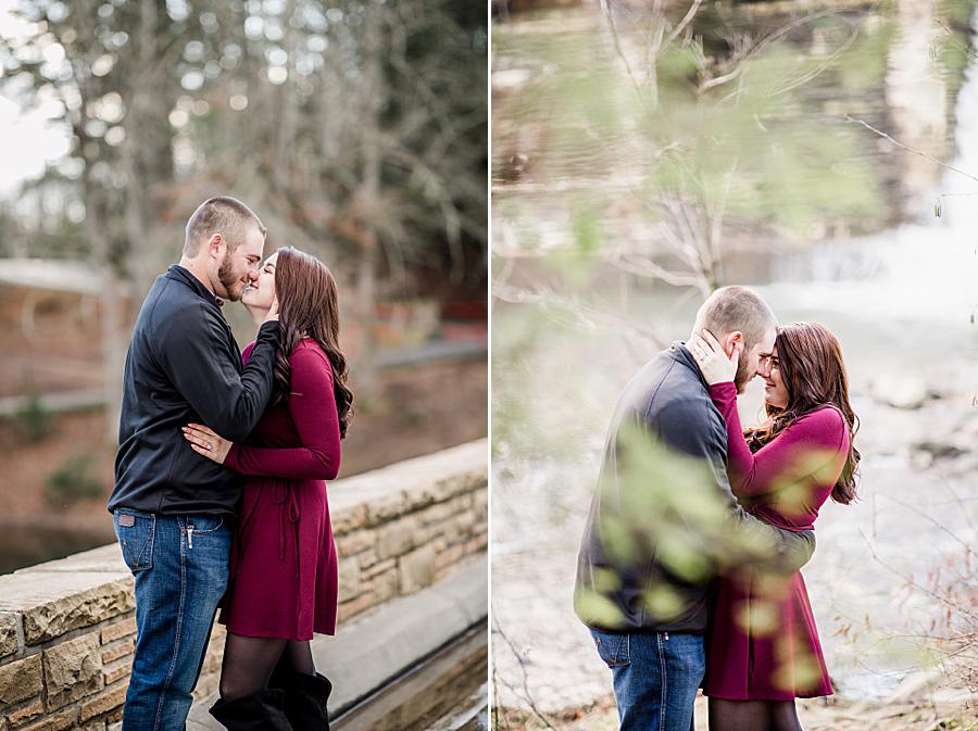 Snuggling at this Cumberland Mountain Engagement Session by Knoxville Wedding Photographer, Amanda May Photos.