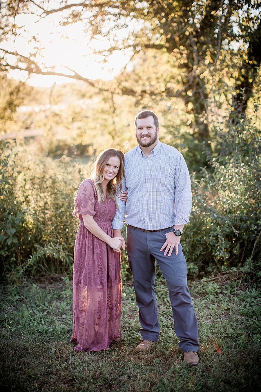 Mom and dad at this Melton Hill Park Family Session by Knoxville Wedding Photographer, Amanda May Photos.
