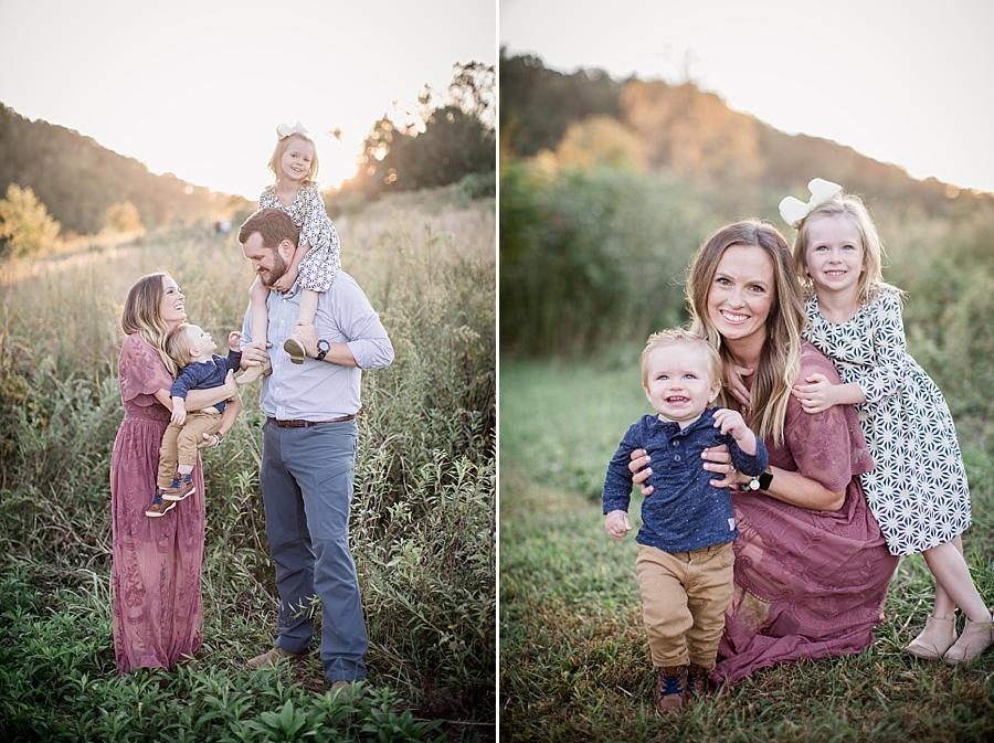 Mom and the kids at this Melton Hill Park Family Session by Knoxville Wedding Photographer, Amanda May Photos.