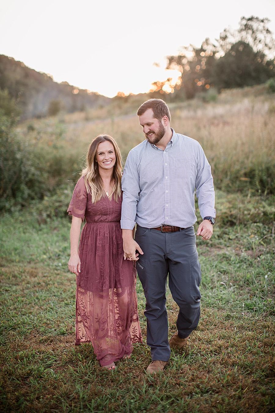 Strolling together at this Melton Hill Park Family Session by Knoxville Wedding Photographer, Amanda May Photos.