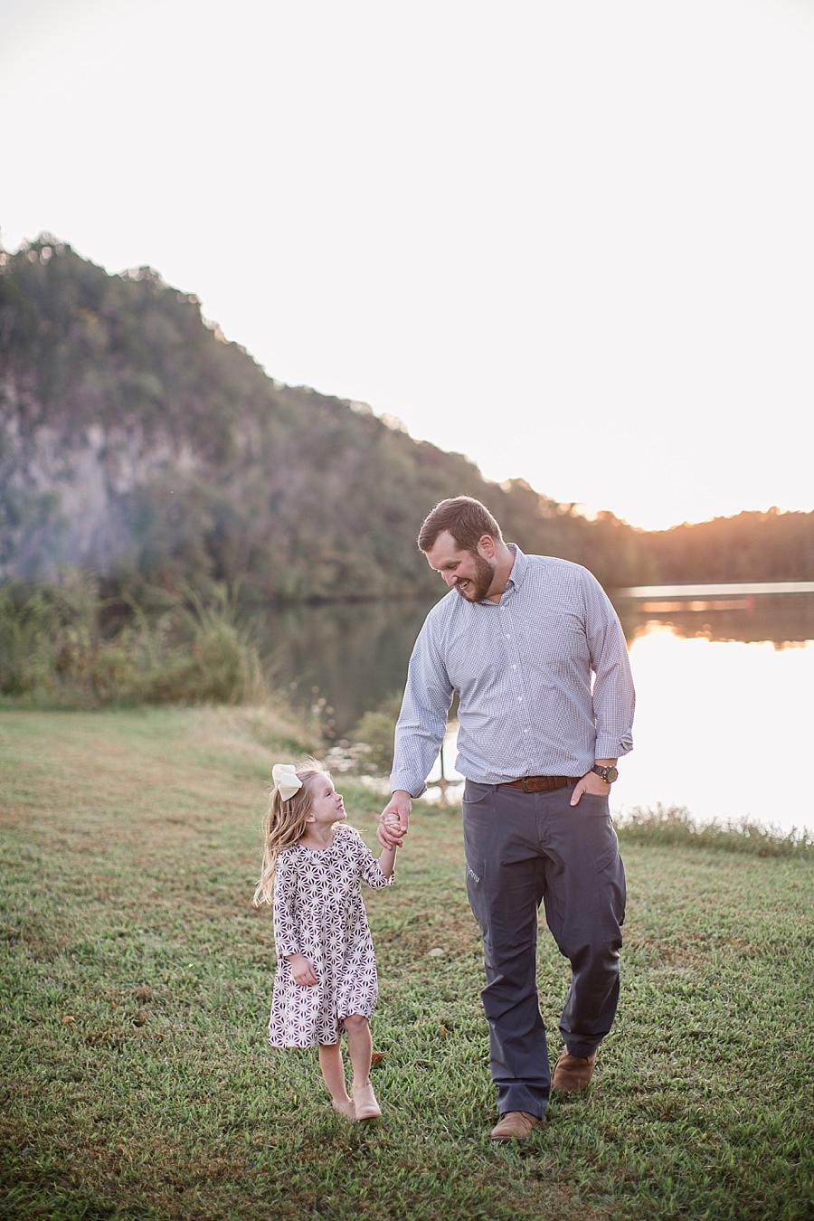 By the lake at this Melton Hill Park Family Session by Knoxville Wedding Photographer, Amanda May Photos.