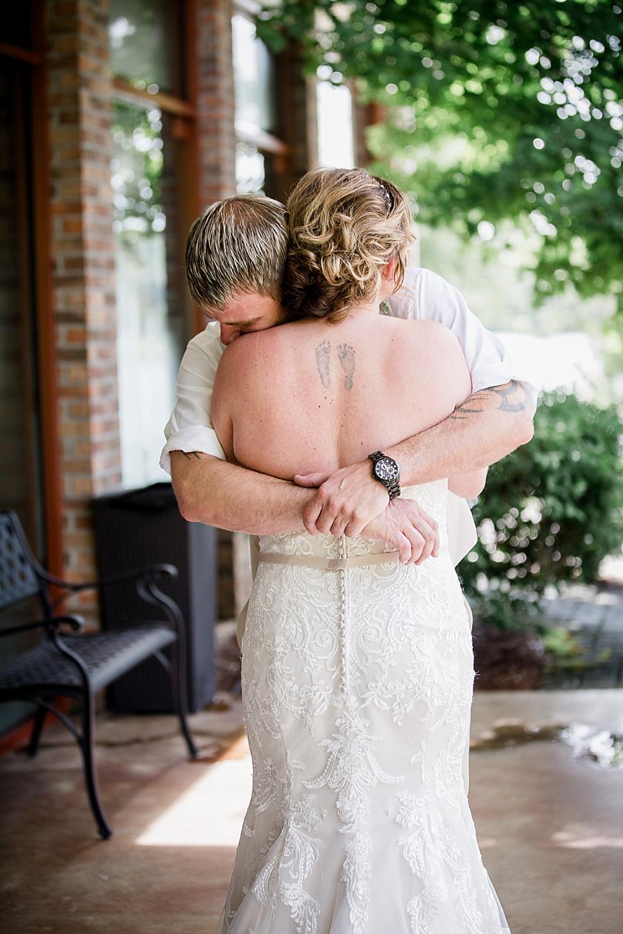 Footprint tattoo at this Hunter Valley Pavilion Wedding by Knoxville Wedding Photographer, Amanda May Photos.