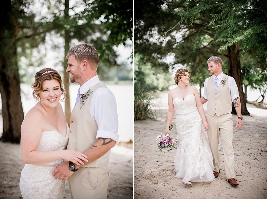 Laughing together at this Hunter Valley Pavilion Wedding by Knoxville Wedding Photographer, Amanda May Photos.