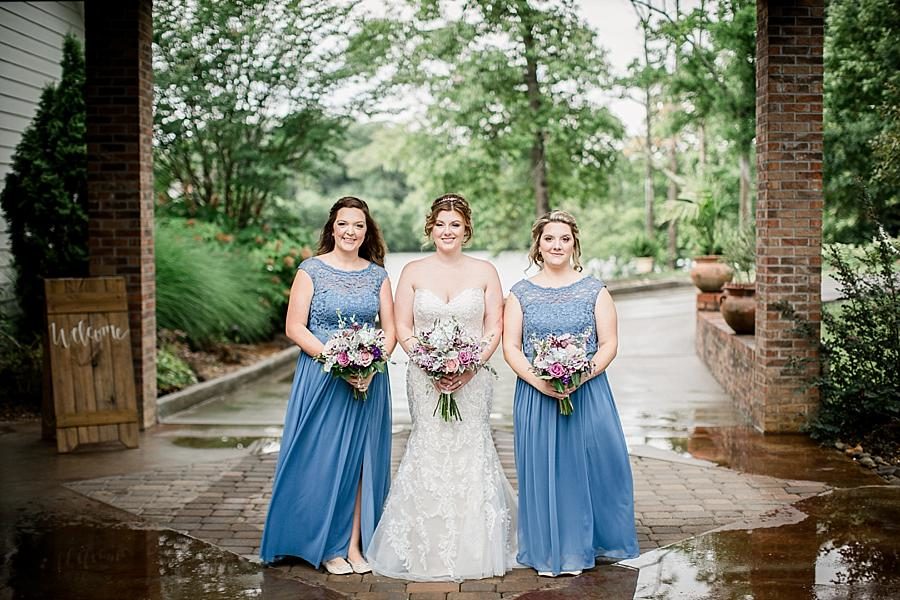 With the bridesmaids at this Hunter Valley Pavilion Wedding by Knoxville Wedding Photographer, Amanda May Photos.