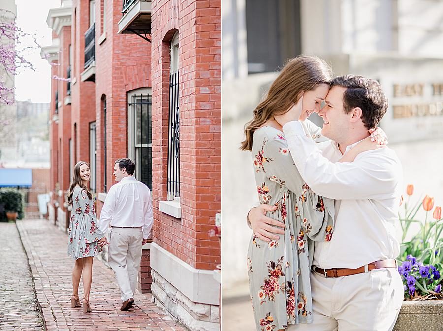 Downtown Knoxville at this Meads Quarry Session by Knoxville Wedding Photographer, Amanda May Photos.