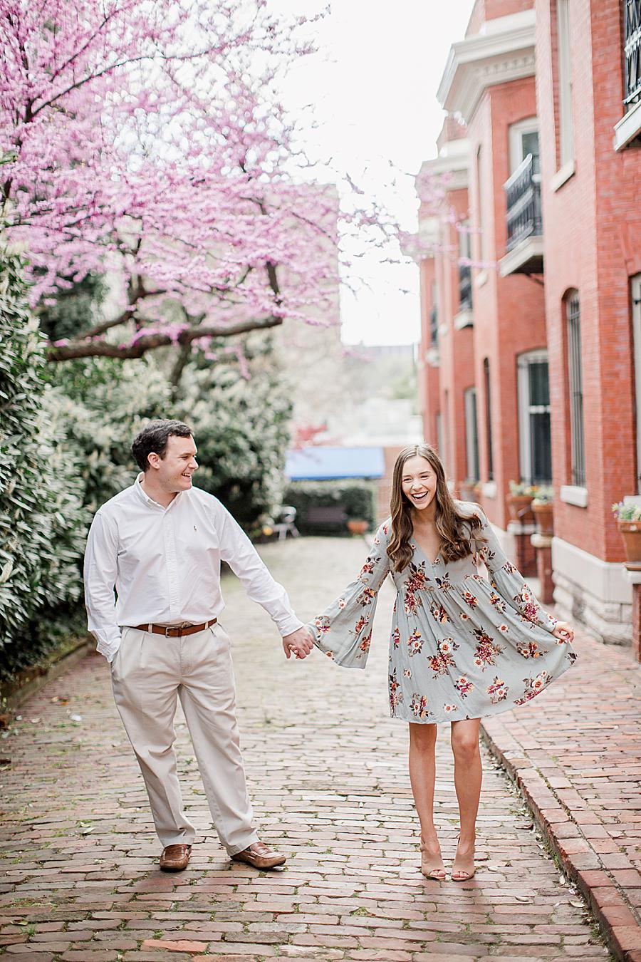 Alley at this Meads Quarry Session by Knoxville Wedding Photographer, Amanda May Photos.
