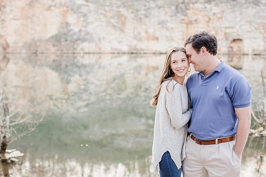 The quarry at this Meads Quarry Session by Knoxville Wedding Photographer, Amanda May Photos.