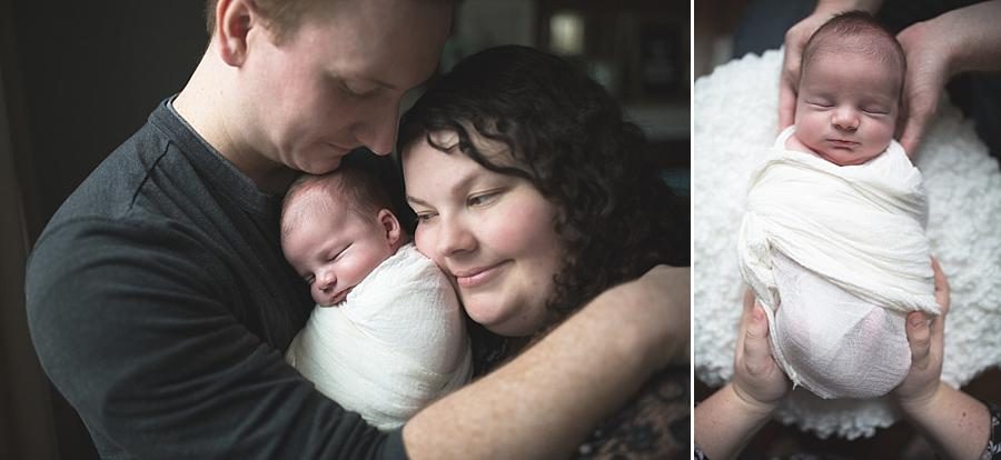 Together forever at this Studio Newborn Photos by Knoxville Wedding Photographer, Amanda May Photos.