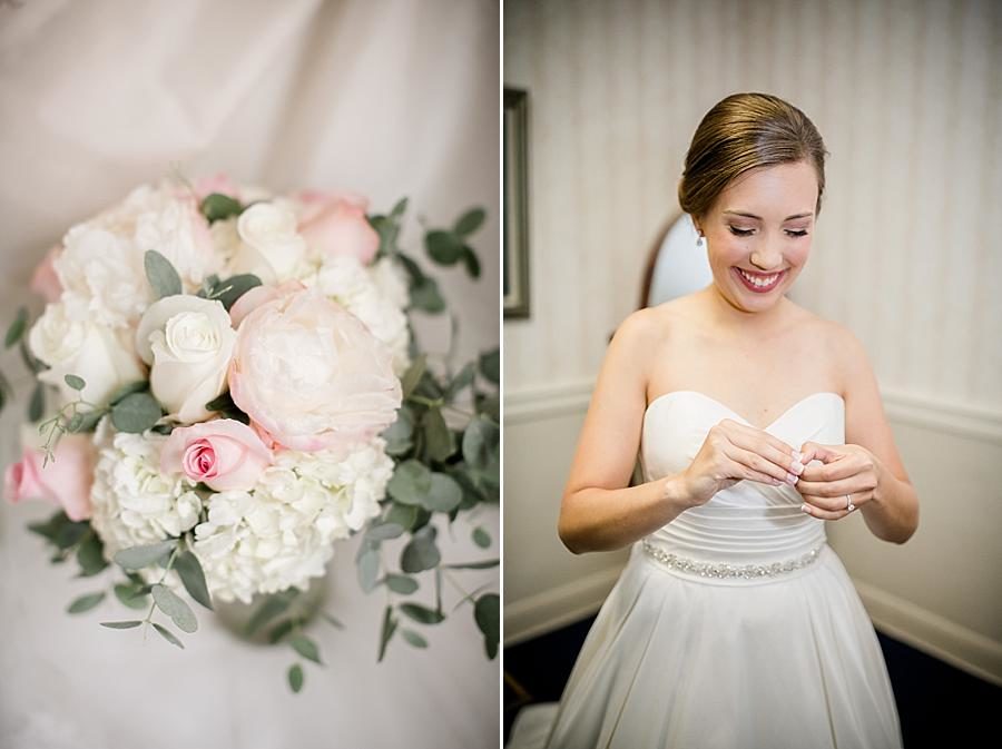 The bouquet at this Fountain City Church Wedding by Knoxville Wedding Photographer, Amanda May Photos.