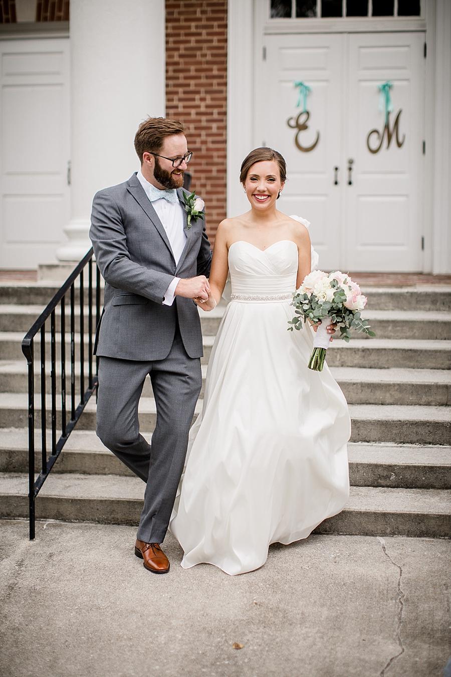 After the first look at this Fountain City Church Wedding by Knoxville Wedding Photographer, Amanda May Photos.