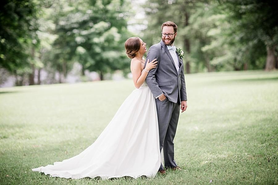 Hand in pocket at this Fountain City Church Wedding by Knoxville Wedding Photographer, Amanda May Photos.
