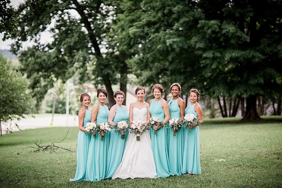 Just the girls at this Fountain City Church Wedding by Knoxville Wedding Photographer, Amanda May Photos.