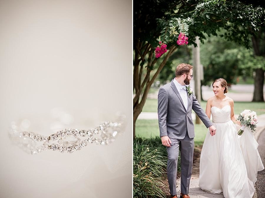 Diamond bracelet at this Fountain City Church Wedding by Knoxville Wedding Photographer, Amanda May Photos.