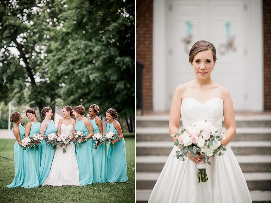 Just the bride at this Fountain City Church Wedding by Knoxville Wedding Photographer, Amanda May Photos.