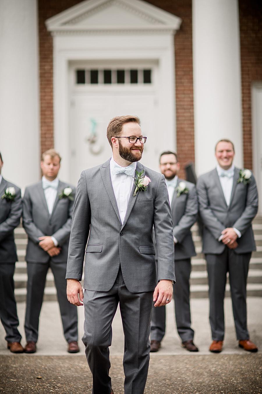 Model pose at this Fountain City Church Wedding by Knoxville Wedding Photographer, Amanda May Photos.
