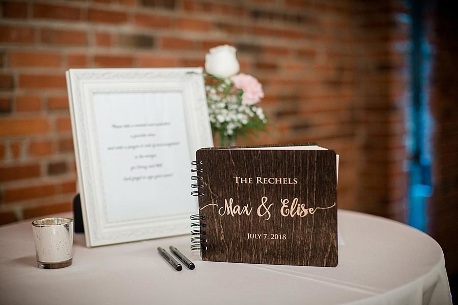 Guest book at this Fountain City Church Wedding by Knoxville Wedding Photographer, Amanda May Photos.