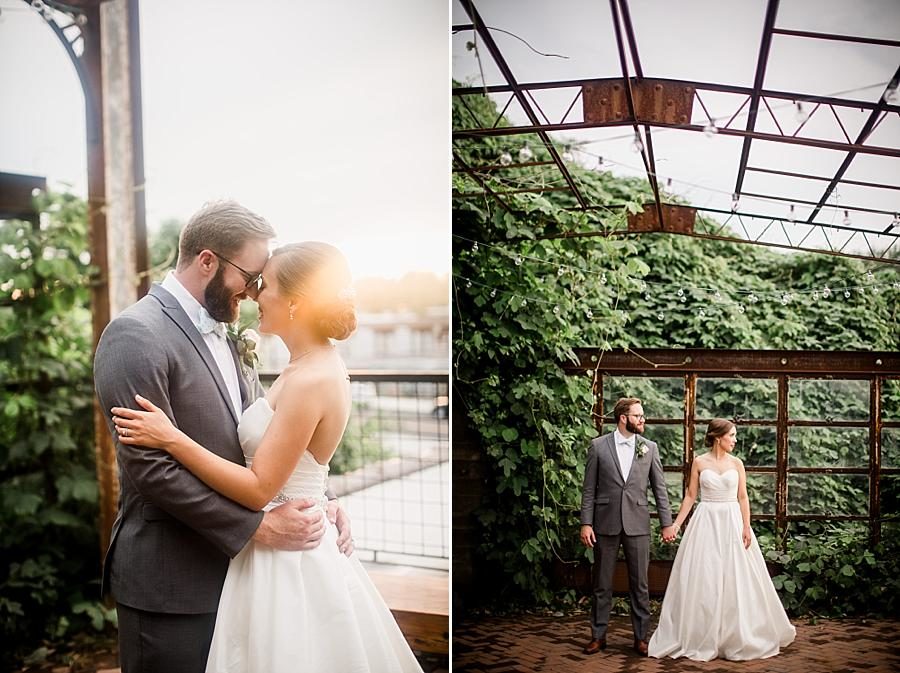 Sunset shots at this Fountain City Church Wedding by Knoxville Wedding Photographer, Amanda May Photos.