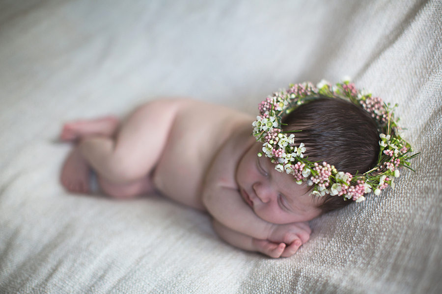 Flower crown at this Tullahoma, TN newborn session by Knoxville Wedding Photographer, Amanda May Photos.at this Tullahoma, TN newborn session by Knoxville Wedding Photographer, Amanda May Photos.
