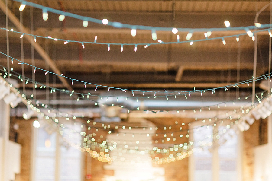 small twinkle lights at emporium wedding